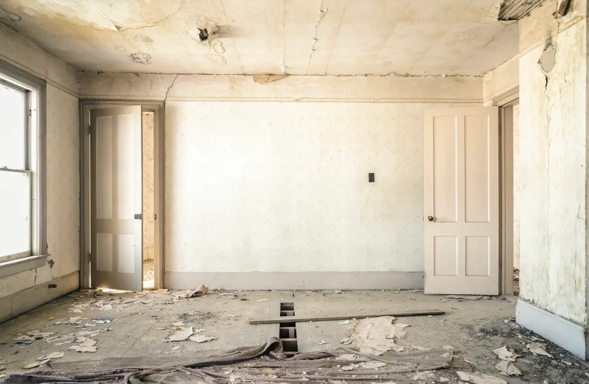 Waste disposal crew managing a cleanout project in Hidden Meadows